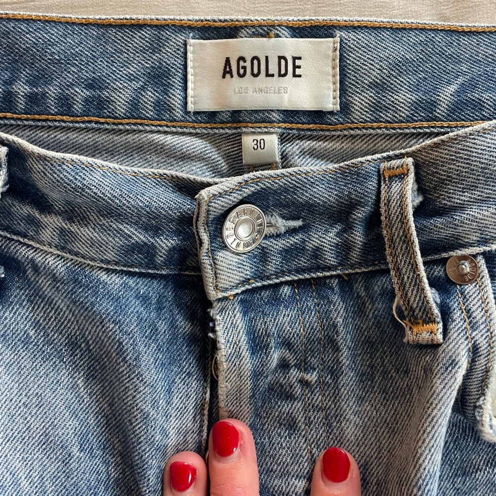 AGOLDE Women's Distressed Denim